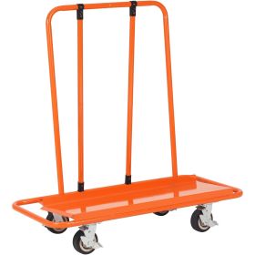 VEVOR Drywall Cart, 3000 LBS Panel Dolly Cart with 45.28" x 21.8" Deck and 5" Swivel Wheels, Heavy-Duty Drywall Sheet Cart, Handling Wall Panel, Sheet