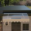 GarLUGH DA4734W Series Door Window Awning Made of 0.137 Inch Thick Crystal Solid Polycarbonate Sheet and Aluminum Alloy with Valance in size of 47" Wi