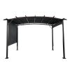 12 x 9 Ft Outdoor Pergola Patio Gazebo,Retractable Shade Canopy,Steel Frame Grape Gazebo,Sun shelter Pergola for Gardens,Terraces,Backyard Same as W41
