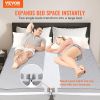 2-in-1 Bed Bridge Twin to King with Attached Sheet - Twin Bed Connector - Split King Gap Filer - Mattress Wedge Gap Filler - Twin to King Bed Converte