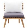 5 Piece Patio Lounge Set Solid Acacia Wood