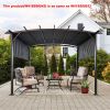 12 x 9 Ft Outdoor Pergola Patio Gazebo,Retractable Shade Canopy,Steel Frame Grape Gazebo,Sun shelter Pergola for Gardens,Terraces,Backyard Same as W41