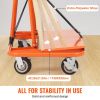 VEVOR Drywall Cart, 3000 LBS Panel Dolly Cart with 45.28" x 21.8" Deck and 5" Swivel Wheels, Heavy-Duty Drywall Sheet Cart, Handling Wall Panel, Sheet