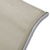 Sun Loungers 2 pcs with Table Aluminum Cream