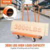 VEVOR Drywall Cart, 3000 LBS Panel Dolly Cart with 45.28" x 21.8" Deck and 5" Swivel Wheels, Heavy-Duty Drywall Sheet Cart, Handling Wall Panel, Sheet