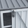8X10FT Outdoor Storage Shed with Thickened Galvanized Steel,with Sloped Roof & Double Lockable Door,Storage Shed Large with 6 Vents, Garden Tool Shed