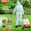 VEVOR Battery Powered Backpack Sprayer with Cart, 0-94 PSI Adjustable Pressure, 4 Gallon Tank on Wheels, with 8 Nozzles and 2 Wands, 12V 7.2Ah Battery