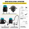 VEVOR Pond Vacuum Cleaner, 1400W Motor in Single Chamber Suction System, 120V Motor w/15 ft Electric Wire, 4 Brush Heads, 4 Extended Tubes, 1 Filter B