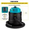VEVOR Pond Vacuum Cleaner, 1400W Motor in Single Chamber Suction System, 120V Motor w/15 ft Electric Wire, 4 Brush Heads, 4 Extended Tubes, 1 Filter B