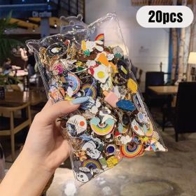 20/30/40/50 Random Badge Different Cute INS Tide Personalized Badge Pin Bag Accessory Cartoon Clothes Brooch Metal Small Jewelry (Color: Random 20pcs, Ships From: China)