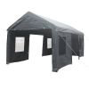 12x20ft heavy duty outdoor portable garage ventilated canopy carports