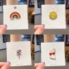 20/30/40/50 Random Badge Different Cute INS Tide Personalized Badge Pin Bag Accessory Cartoon Clothes Brooch Metal Small Jewelry