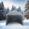 12x20ft heavy duty outdoor portable garage ventilated canopy carports