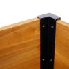 Raised Garden Bed, Metal Leg Wood Planter Boxes with Folding Storage Shelf,Elevated Planter Box for Growing Fresh Herbs, Vegetables, Flowers Great for